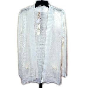 Ashley by 26 International White Knitted Cardigan